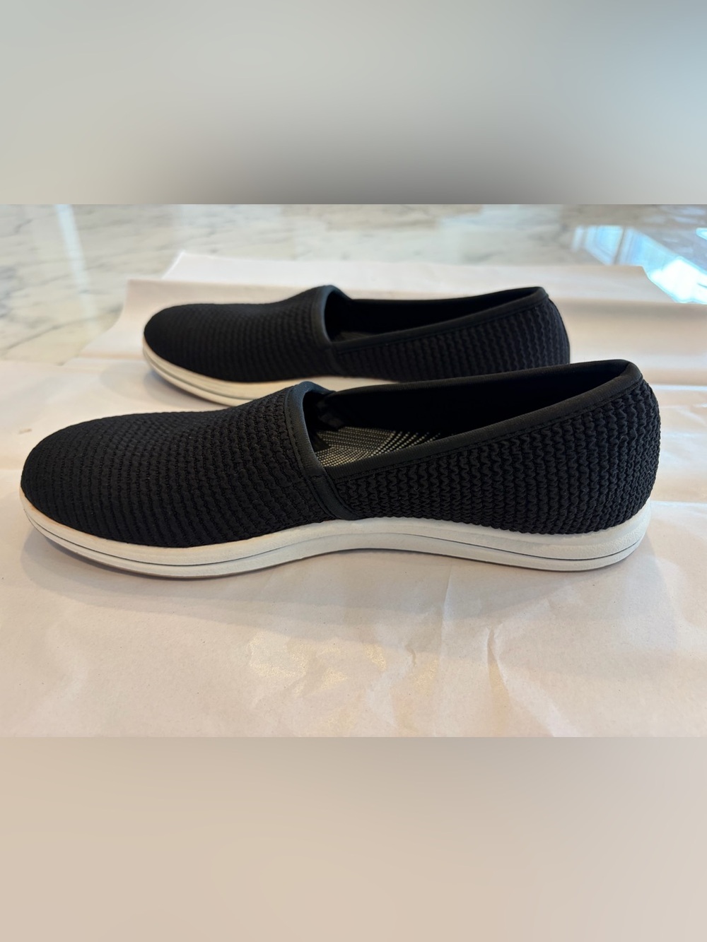 Clarks Cloudsteppers Slip-On Sneakers in Black